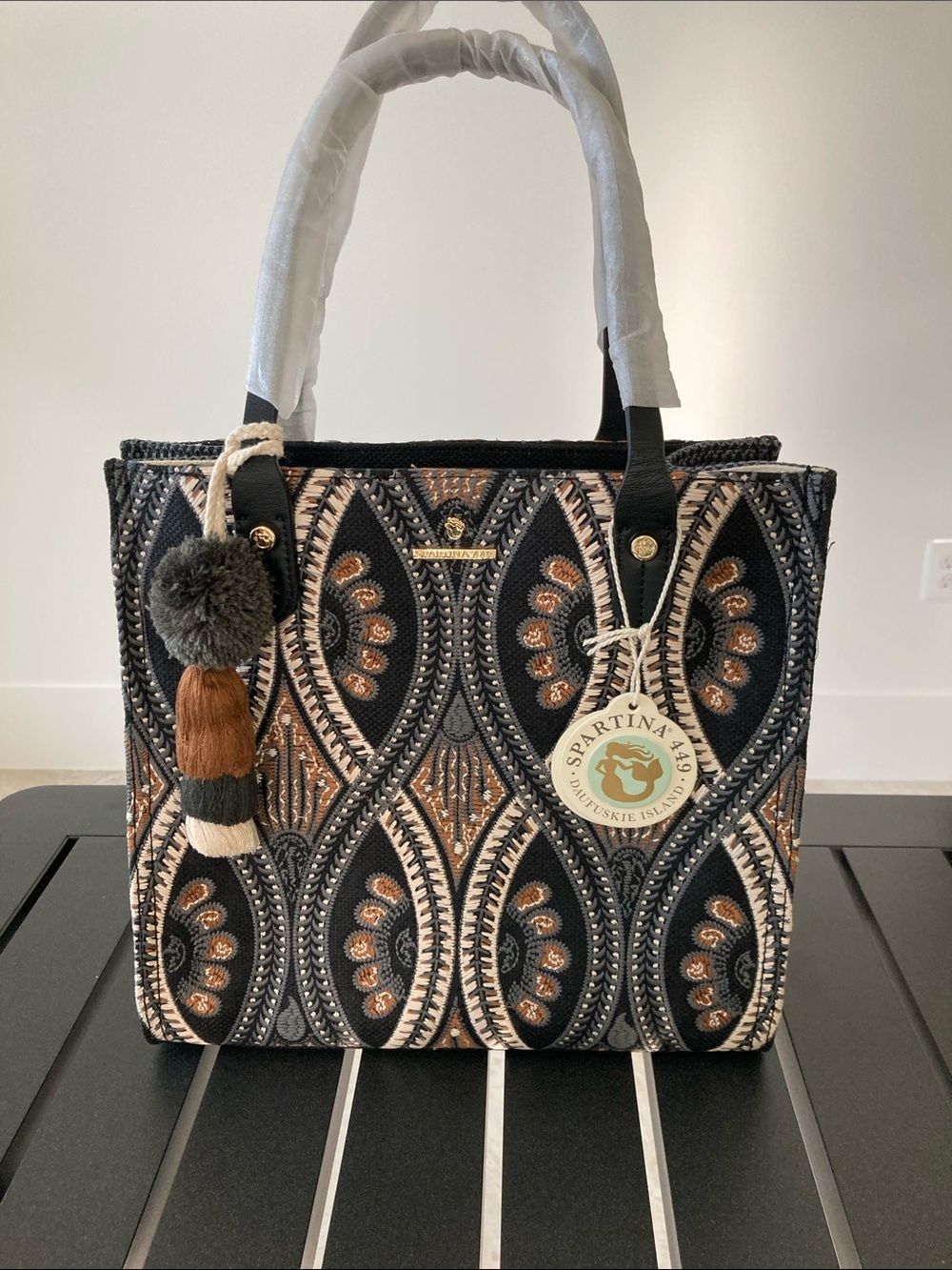 Spartina Box Tote Berlinger Batik Handbag